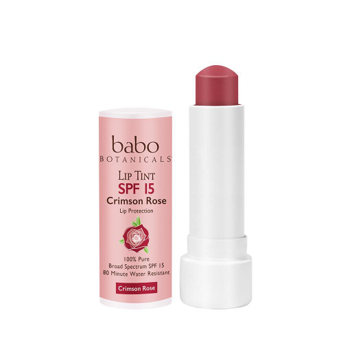 babo BOTANICALS - Lip Tint SPF 15 Lip Protection Crimson Rose 0.15 oz.