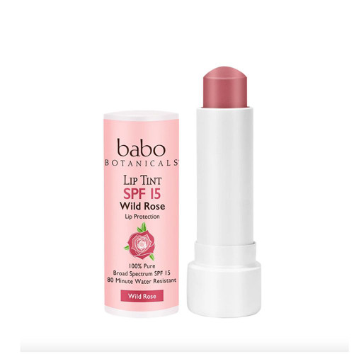 babo BOTANICALS - Lip Tint SPF 15 Lip Protection Wild Rose 0.15 oz.