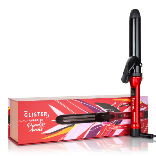 Glister - Paradise 32mm Max Volume Clip Curler - Sangria