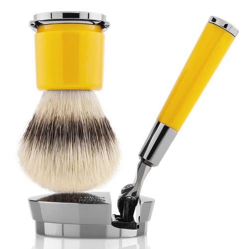 ACQUA DI PARMA - Barbiere Yellow Razor and Brush Set
