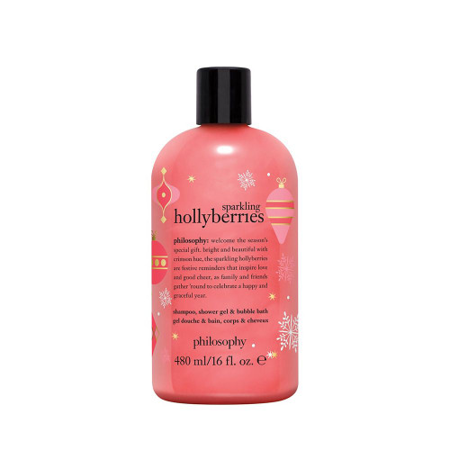 Philosophy - Sparkling Hollyberries Shampoo, Shower Gel and Bubble Bath Holiday 2020