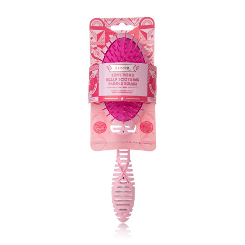 Glister - Love Your Scalp Soothing Eco Paddle Brush - Pink