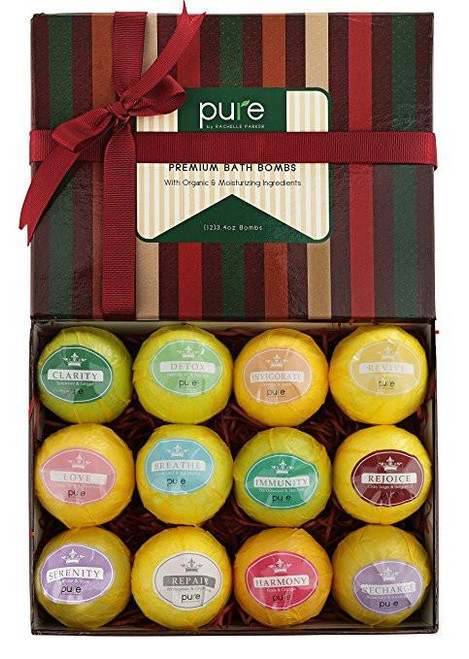 Pure Parker - 12 Lush Bath Bombs with Organic Ingredients!
