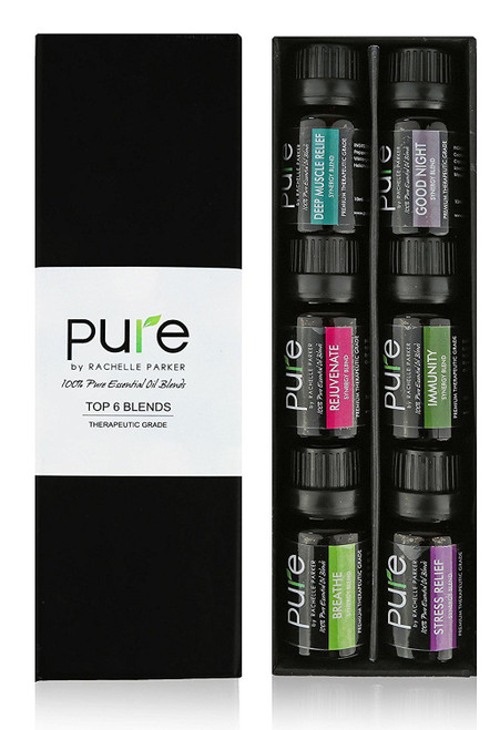 Pure Parker - Top 6 Essential Oil Blends Gift Set.