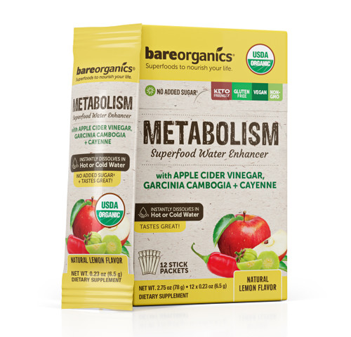 BareOrganics - 12 ct Metabolism Blend (Superfood Water Enhancer)