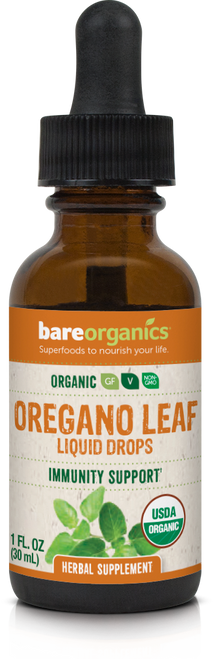 BareOrganics - Oregano Leaf Liquid Drops (Organic) 1 oz.