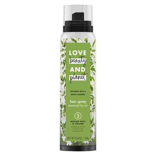 Love Beauty and Planet - Coconut Milk & White Jasmine Hair Spray Medium Hold & Volume 6.8 oz.