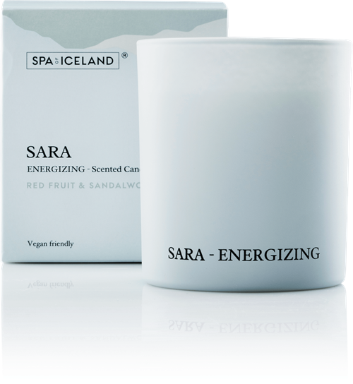 SPA of ICELAND - Scented Candle Sara with Red fruits, Freesia, Roses & Sandalwood