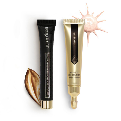 Mirenesse - Liquid Bronze & Glow Highlighter Duo