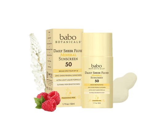babo BOTANICALS - Daily Sheer Fluid Mineral Sunscreen SPF 50 1.7 oz.
