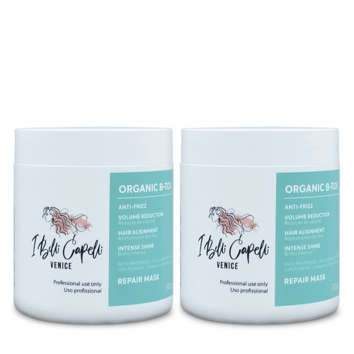 I Belli Capelli - Kit Venice Organic Treatment B-Tox Repair Mask 2x500g/2x17.60 oz