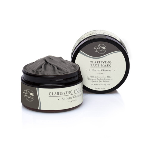 Bua Organics - Clarifying Face Mask & Activated Charcoal - 4 oz.