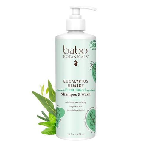 babo BOTANICALS - Eucalyptus Remedy Plant-Based Shampoo & Wash 16 oz.