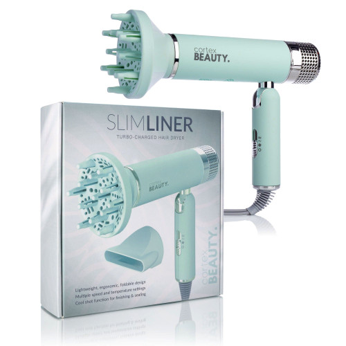 Cortex Beauty - SlimLiner : Turbo-Charged Foldable Hair Dryer - SEAFOAM