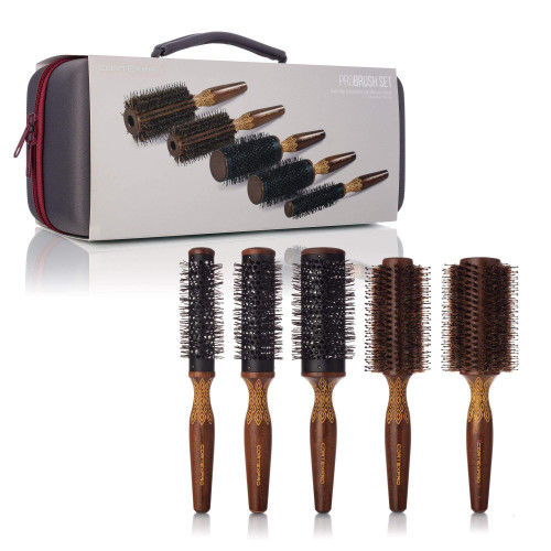 Cortex Professional - Thermal Pro 5 Piece Brush Set - WOOD
