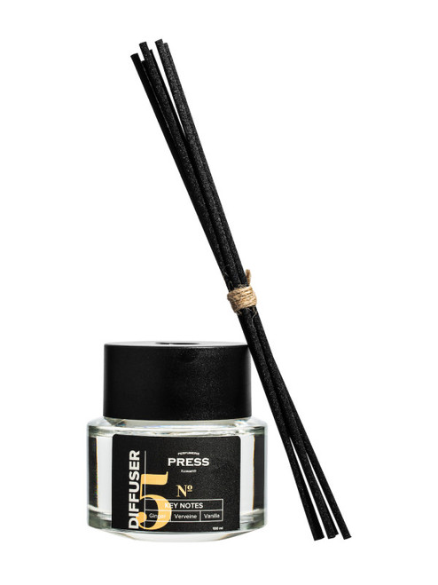 Press Gurwitz Perfumerie - Diffuzor No 5 Ginger, Vanilla, Verviene, 100 ml