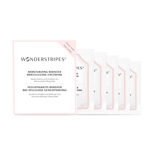 WONDERSTRIPES - Hyaluronic Acid Moisturizing Booster Face Mask (5 Masks)