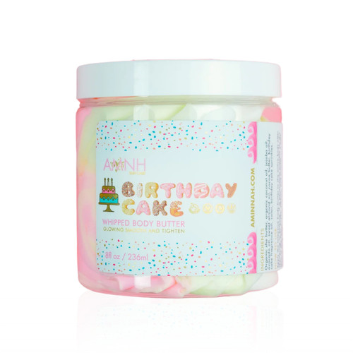 Aminnah Skincare - Birthday Cake Whipped Body Butter 4oz