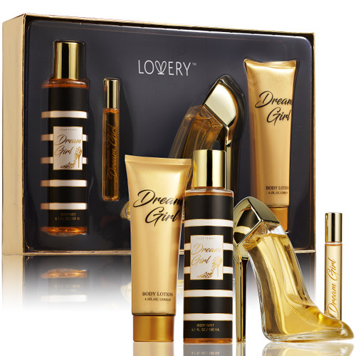 Lovery - Dream Girl Premium 4 pc Womens Bath and Body Home Spa Gift