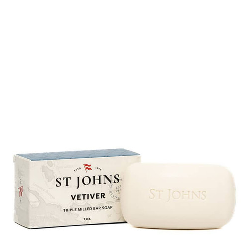 ST JOHNS - Vetiver Triple Milled Bar Soap 7 oz.