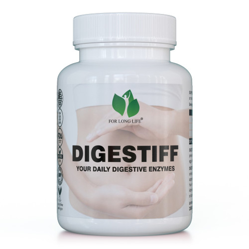 For Long Life - Digestiff - Digestive Healthcare Supplement - GMO free & Vegan - 60 capsules