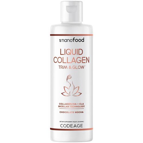 Codeage - Liquid Collagen Trim & Glow Supplement Chocolate 15.22 fl oz