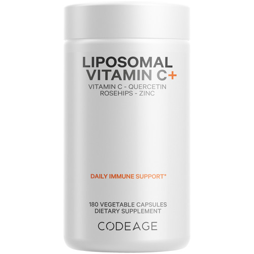 Codeage - Liposomal Vitamin C 1500mg + Zinc Supplement 180 ct