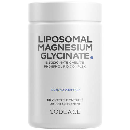 Codeage - Magnesium Glycinate Chelate Mineral Supplement 1-month Supply 120 ct