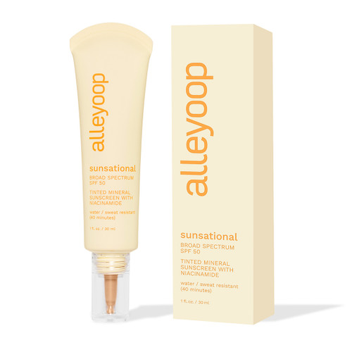 alleyoop - Sunsational SPF 50 Tinted Mineral Sunscreen with Niacinamide 1 oz. 10 Beam
