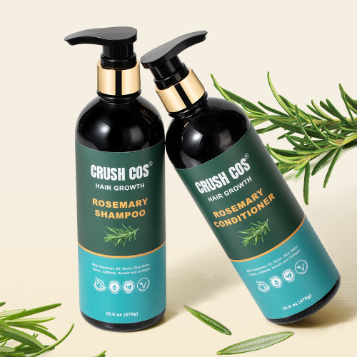 CRUSH COS - Rosemary Rice Water Shampoo & Conditioner set - Deeply Nourish and Strengthen Hair