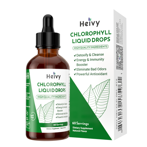 Heivy - Chlorophyll Liquid Drops - INTERNAL DEODORIZER & SUPPORT OVERALL HEALTH