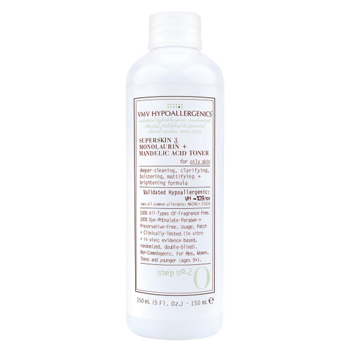 VMV Hypoallergenics - Superskin 3 Monolaurin + Mandelic Acid Toner for Oily Skin 150ml