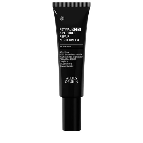 ALLIES OF SKIN - Retinal 0.05% & Peptides Repair Night Cream 1.6 oz.