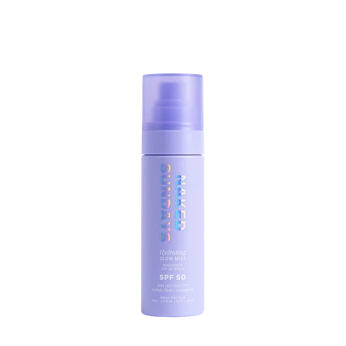 NAKED SUNDAYS - Hydrating Glow Mist Sunscreen Top Up Spray SPF50 2.5 oz.