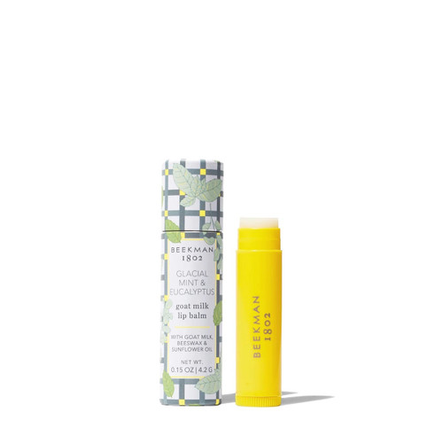 BEEKMAN 1802 - Glacial Mint and Eucalyptus Goat Milk Lip Balm 0.15 oz.