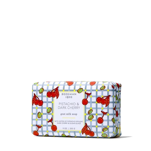 BEEKMAN 1802 - Pistachio and Dark Cherry Goat Milk Soap 9 oz.