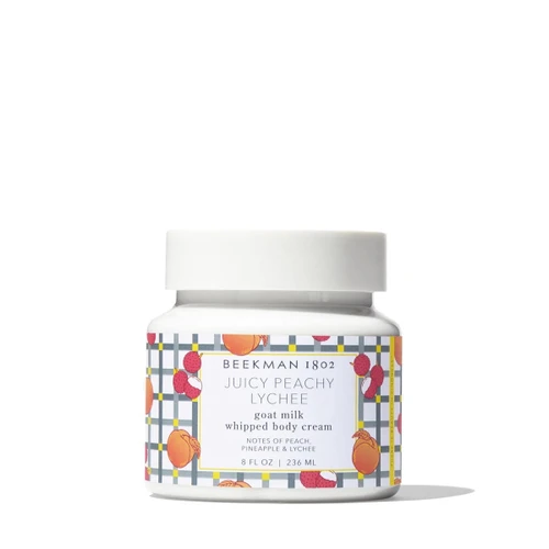 BEEKMAN 1802 - Juicy Peachy Lychee Goat Milk Whipped Body Cream 8 oz.