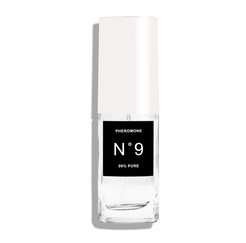 N o 9 Bask - Pheromone N o 9 for Men Portable Glass Spray (0.3 oz.) - Black Label
