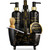 Lovery - Deluxe Sandalwood Spa Basket for Men, Gold Marble Selfcare Grooming Kit
