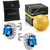 Lovery - Sterling Silver Saphire Stud Earring  with Pouch, Bath Bomb & Gift Box