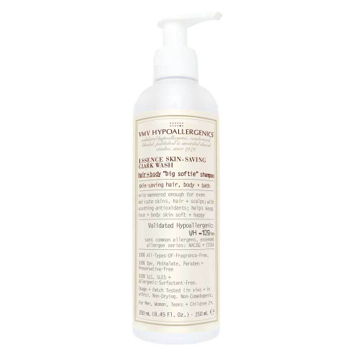 VMV Hypoallergenics - Essence Skin-Saving Clark Wash: Hair + Body Big  Softie Shampoo 250ml - Beauty Bridge