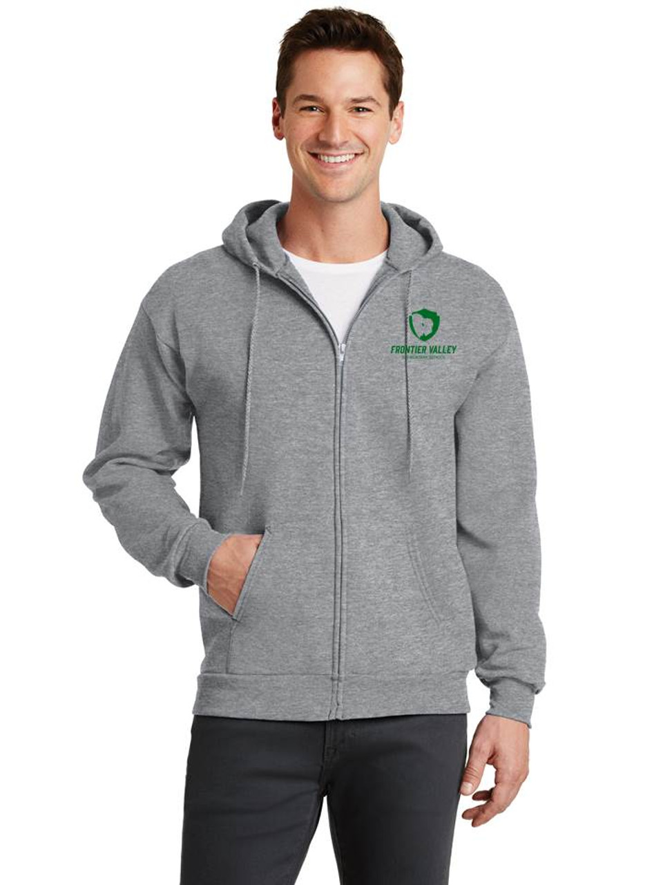 Adult Zipper Hoodies Embroidered with