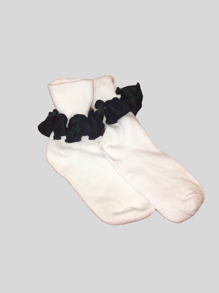 Ruffle Sock in Plaid 79 Educational Outfitters Denver