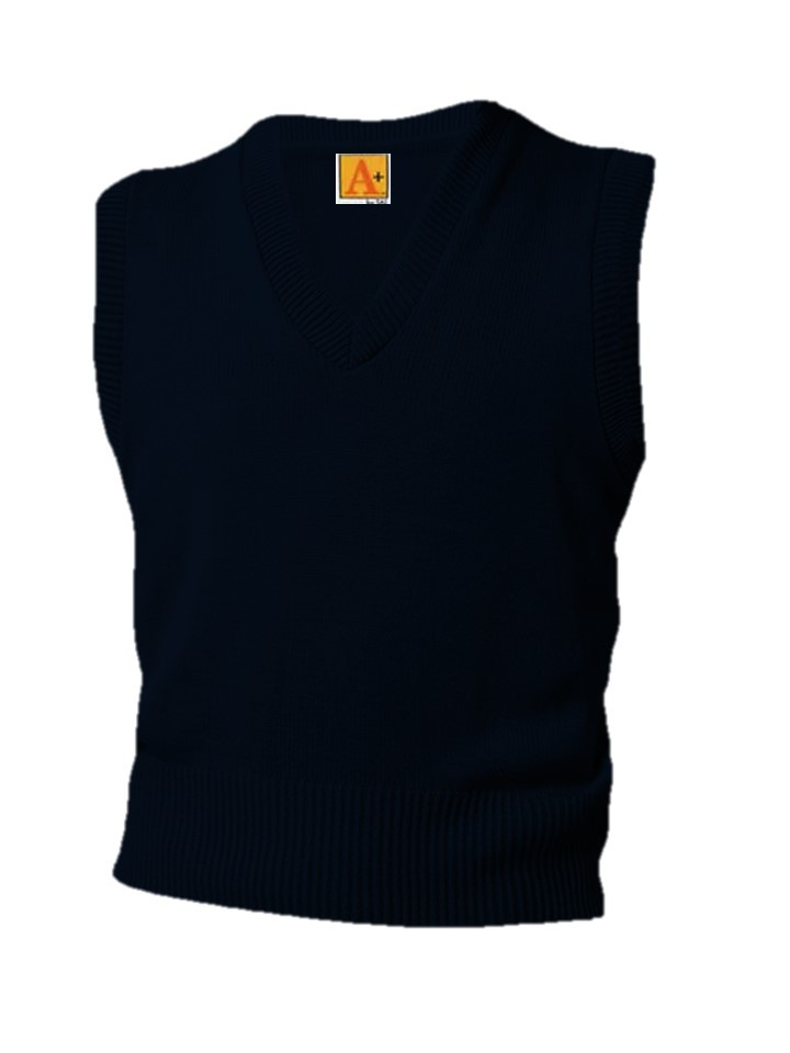新品 uniform experiment V NECK SWEAT VEST V-Neck Pullover Sweater Vest - Navy - Educational Outfitters - Denver