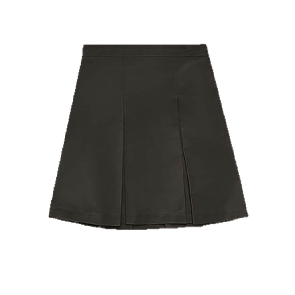 Girls Black Skirt - Center Box Pleat - Educational Outfitters - Denver