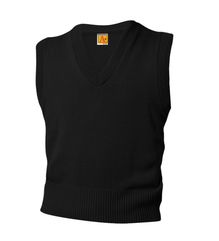 Black - Mass Option - Pullover Sweater Vest - Educational