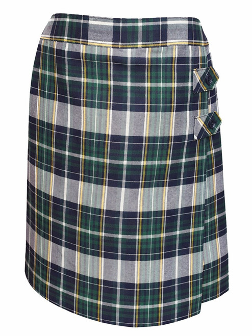 Plaid 1B -Girls Skort - 2 Button Tab