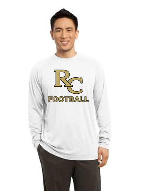 Men's Long Sleeve Cotton Soft Performance Shirt - Rock Canyon Football