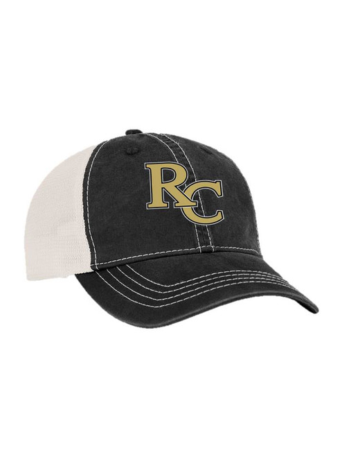 Ladies black & White Adjustable Trucker Hat - RC Football