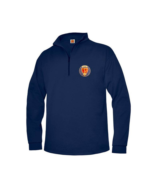 Navy 1/4 Zip Sweatshirt - St. Pius